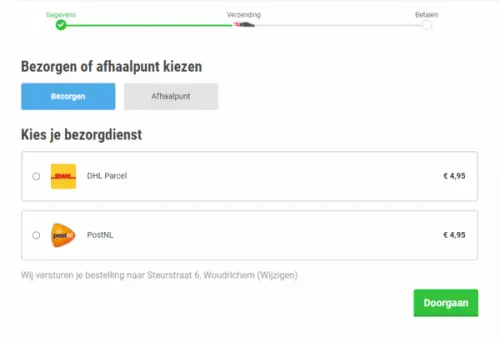 Winkelwagenaansturing 2 Winkelwagenaansturing wms