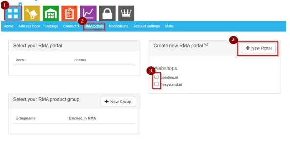Hoe werkt onze RMA module 1 RMA instellen wms