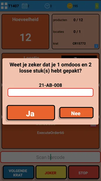 Verzenden met of zonder omdoos? 2 Tijdens het orderpicken met MontaWMS wordt rekening gehouden met de omdoos-functie