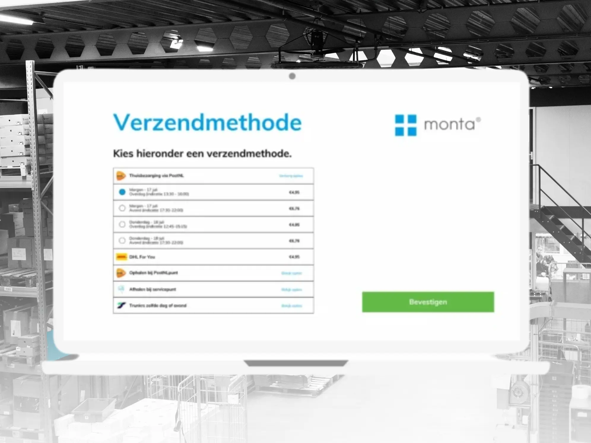 Winkelwagenaansturing wms